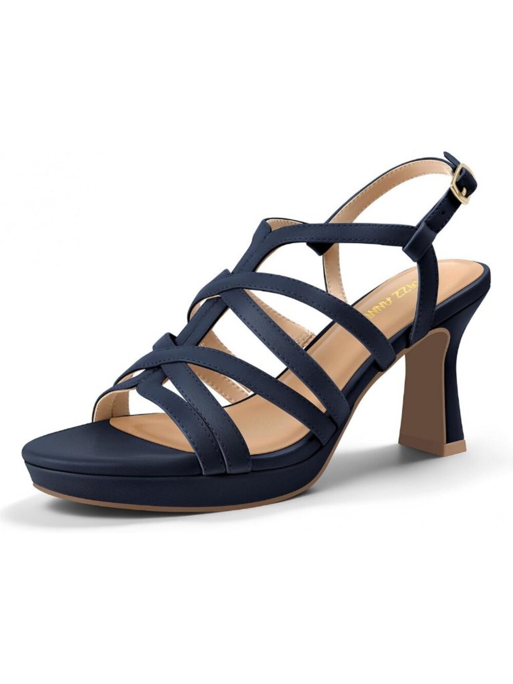 Stylish Chunky Block Heel Sandals - Open Toe Ankle Strap Pumps for Weddings